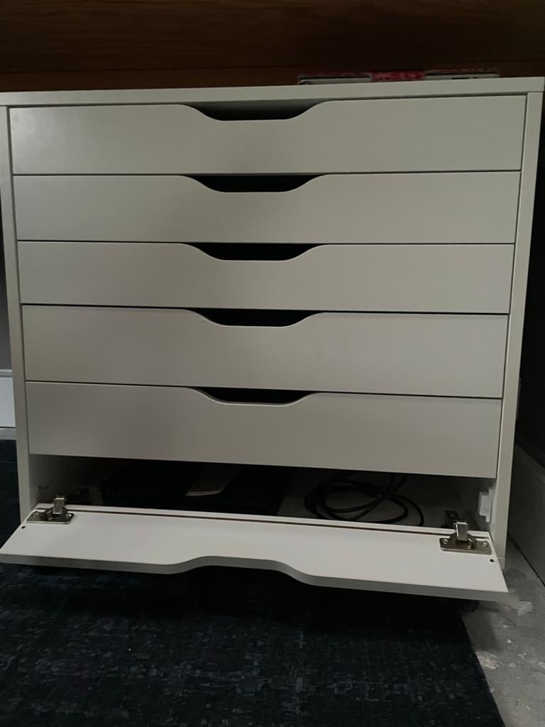 2x Ladeblok op wielen Ikea Alex, Ophalen, Minder dan 50 cm, Gebruikt, 5 laden of meer