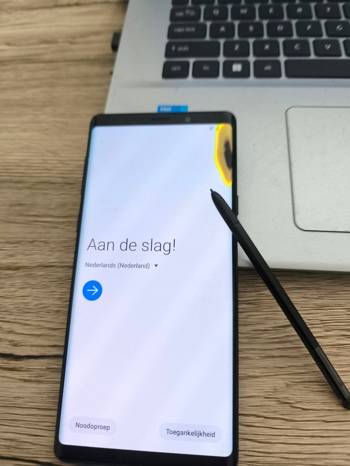 Samsung Galaxy Note 9 128GB - Zwart (Schermdefect), Telecommunicatie, Mobiele telefoons | Samsung, Ophalen, Gebruikt, Zwart, Touchscreen