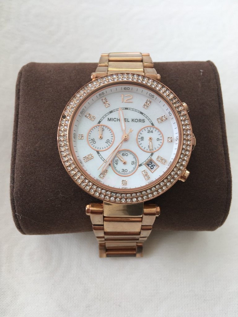 Michael Kors Rosé-goudkleurig horloge, Overige merken, Staal, Staal, Polshorloge