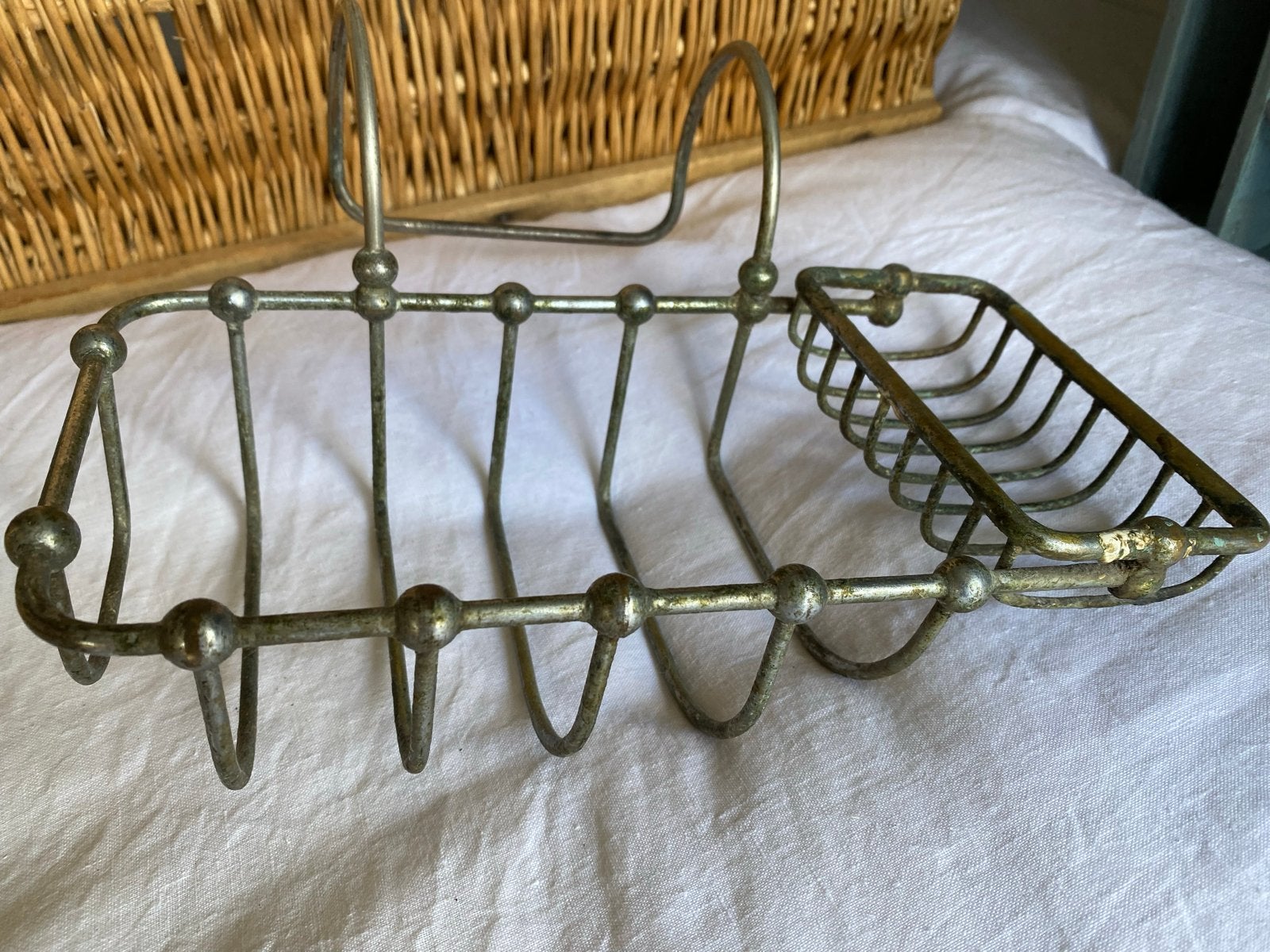 Antiek brocante badkamer zeeprekje, Antiek en Kunst, Ophalen of Verzenden