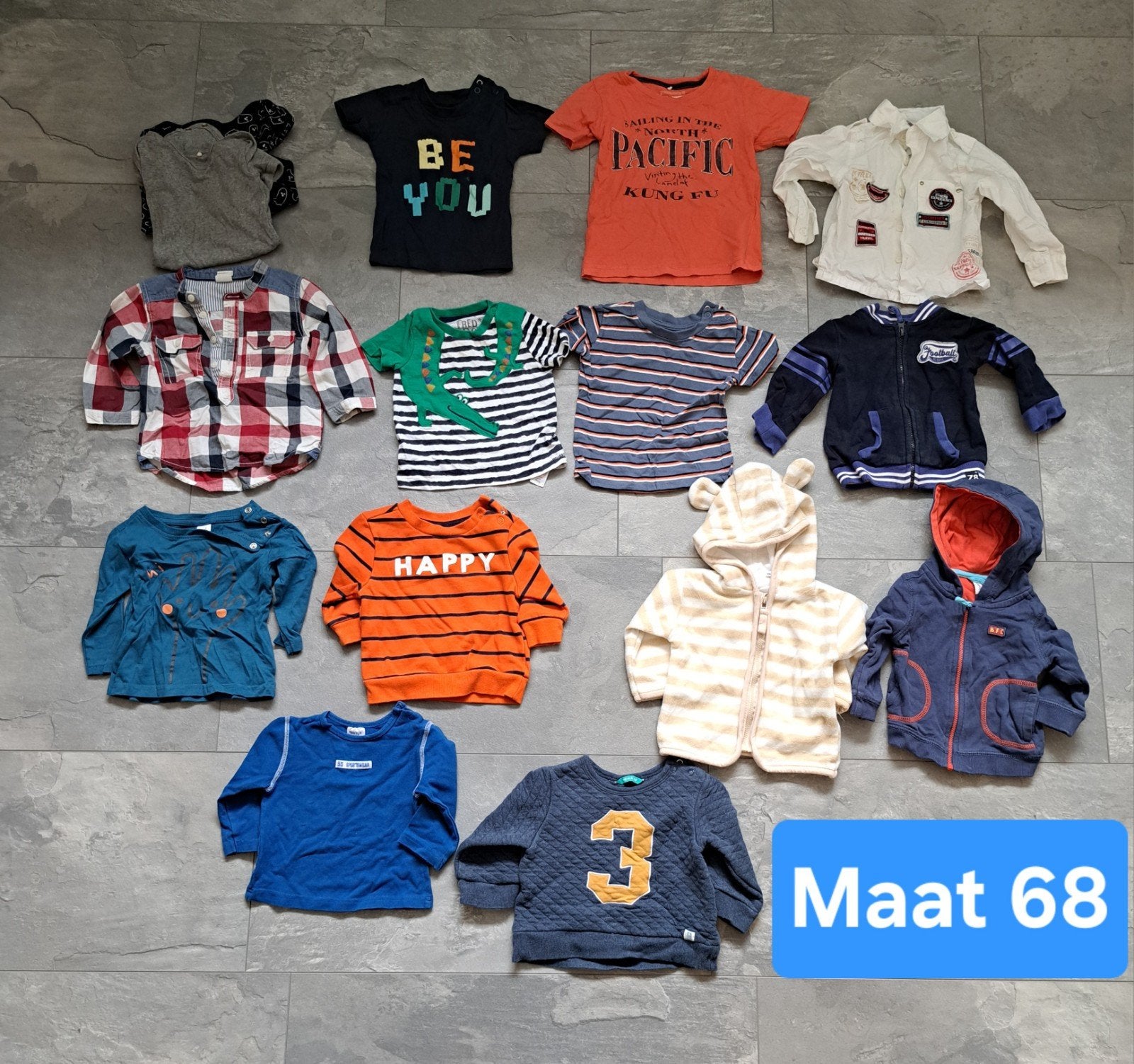 Jongens kledingpakket maat 68, Kinderen en Baby's, Babykleding | Maat 68, Ophalen, Gebruikt, Jongetje, Broekje