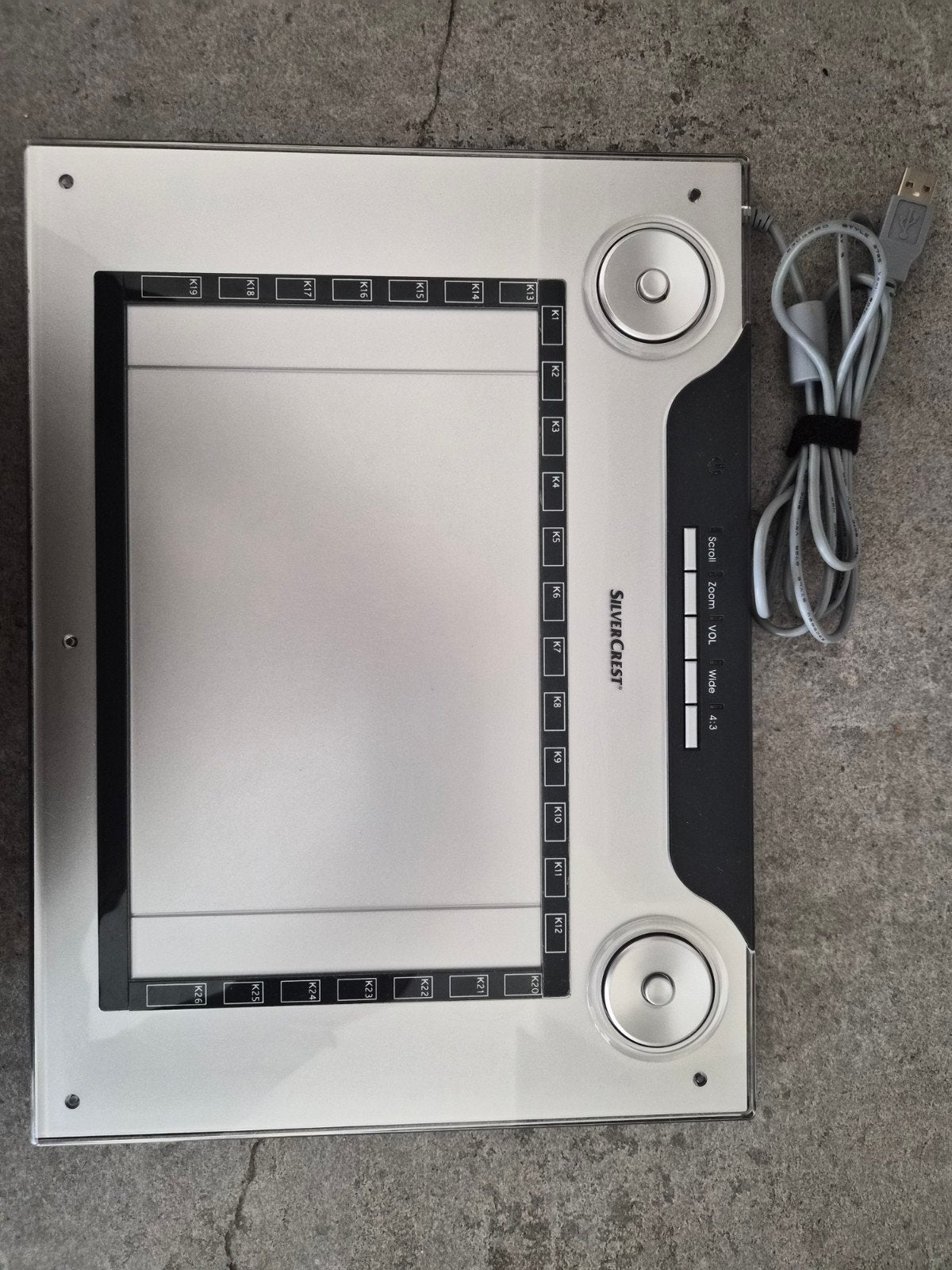SilverCrest GTA2000 Grafisch Tekentablet met Pen, Computers en Software, Ophalen of Verzenden, Zo goed als nieuw