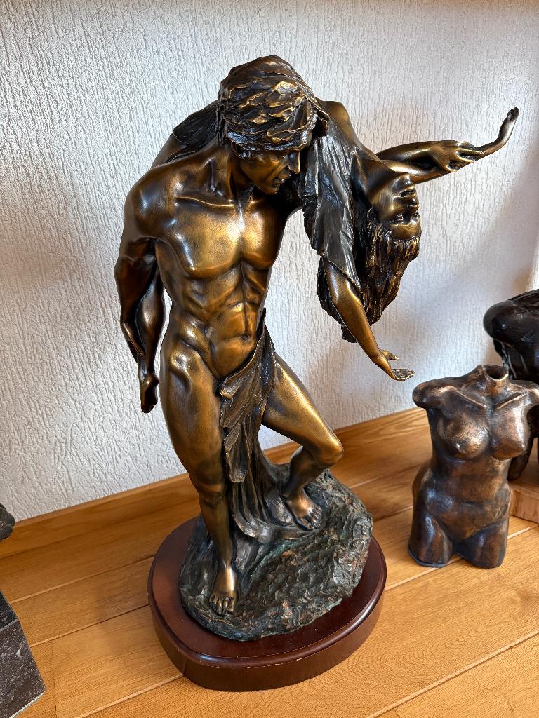 bronzen beeld van Andre Paor, Ophalen, 50 - 100 cm, Brons, Scène