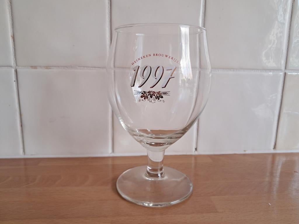 Heineken Brouwerij 1997 Bierglas, Antiek en Kunst, Antiek | Glas en Kristal, Ophalen of Verzenden