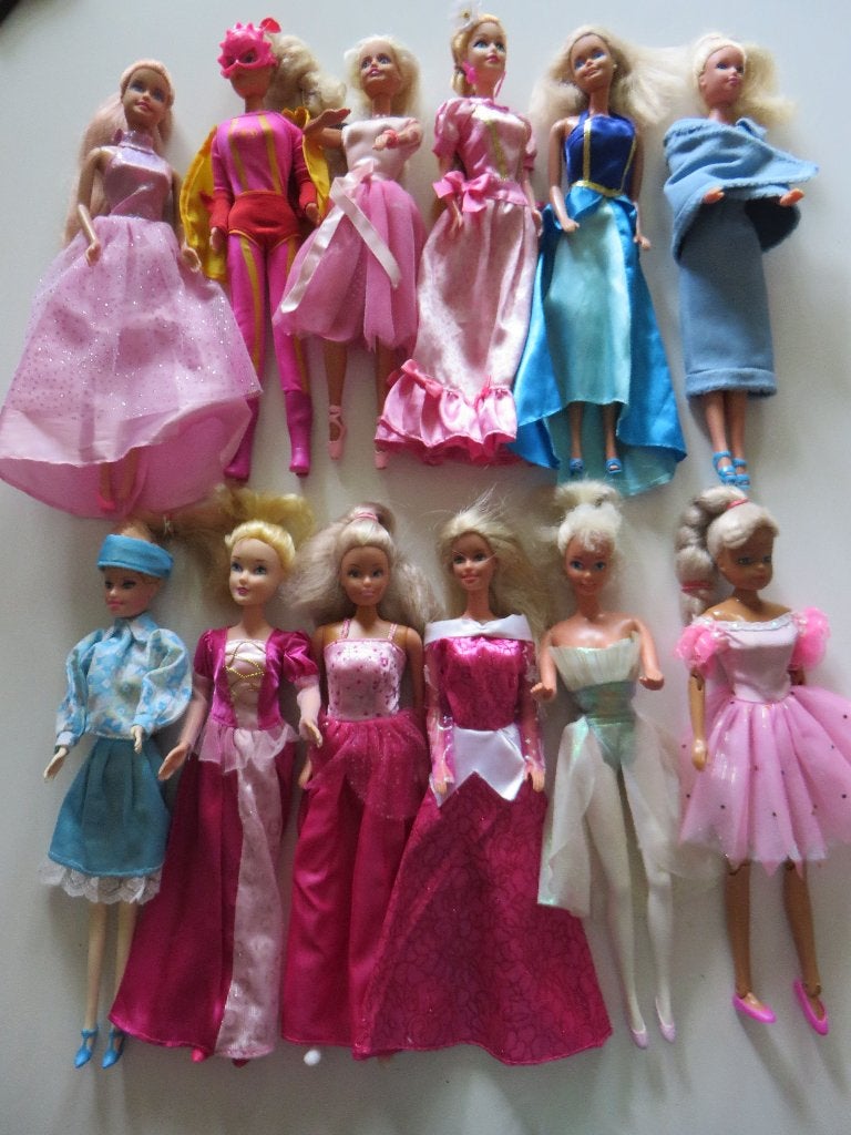 12 Barbie poppen., Ophalen, Gebruikt, Pop