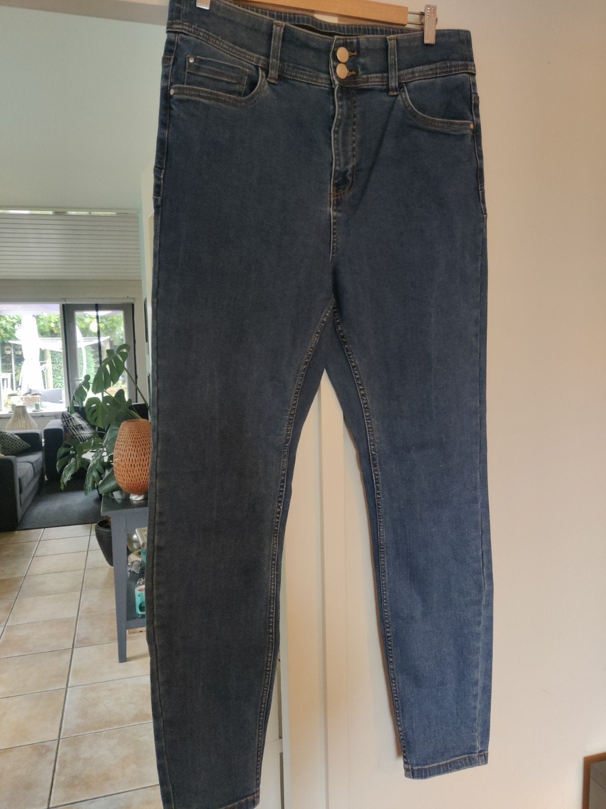 Middel blauwe spijkerbroek, Magic Simplicity sculpts 46, Blauw, Overige jeansmaten, Ophalen of Verzenden, Zo goed als nieuw