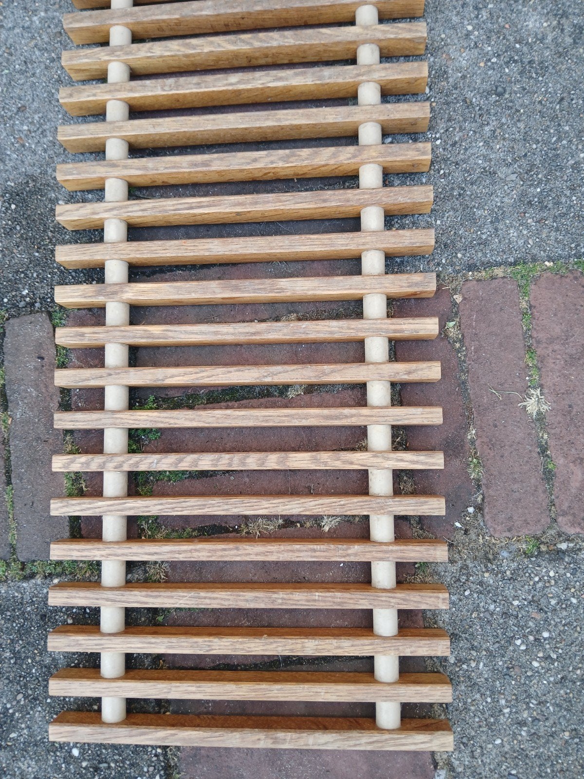 Eikenhouten Convectorputrooster - 158.5x29.5 cm, Ophalen of Verzenden, Gebruikt, Hout