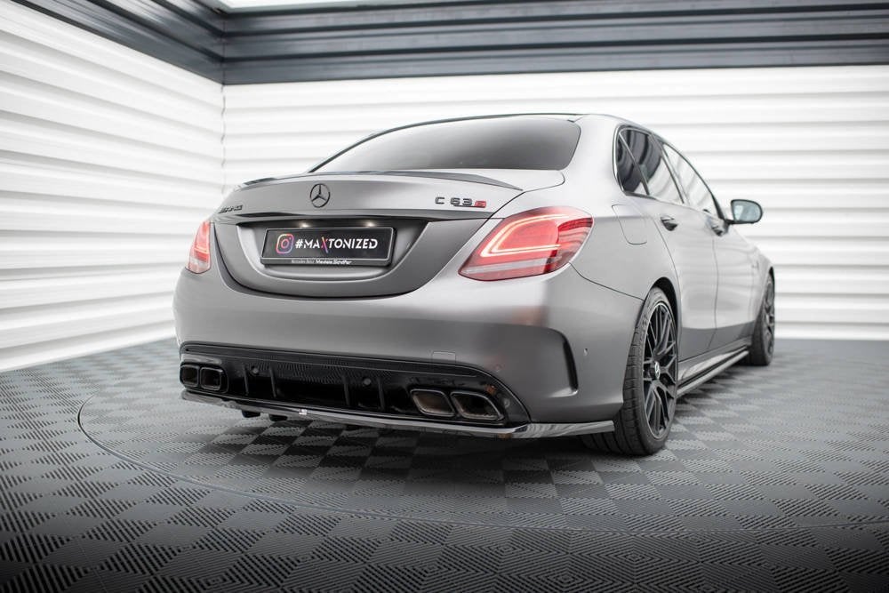 Voorlip sideskirt diffuser Mercedes AMG C63 W205 S205 18-21, Ophalen of Verzenden
