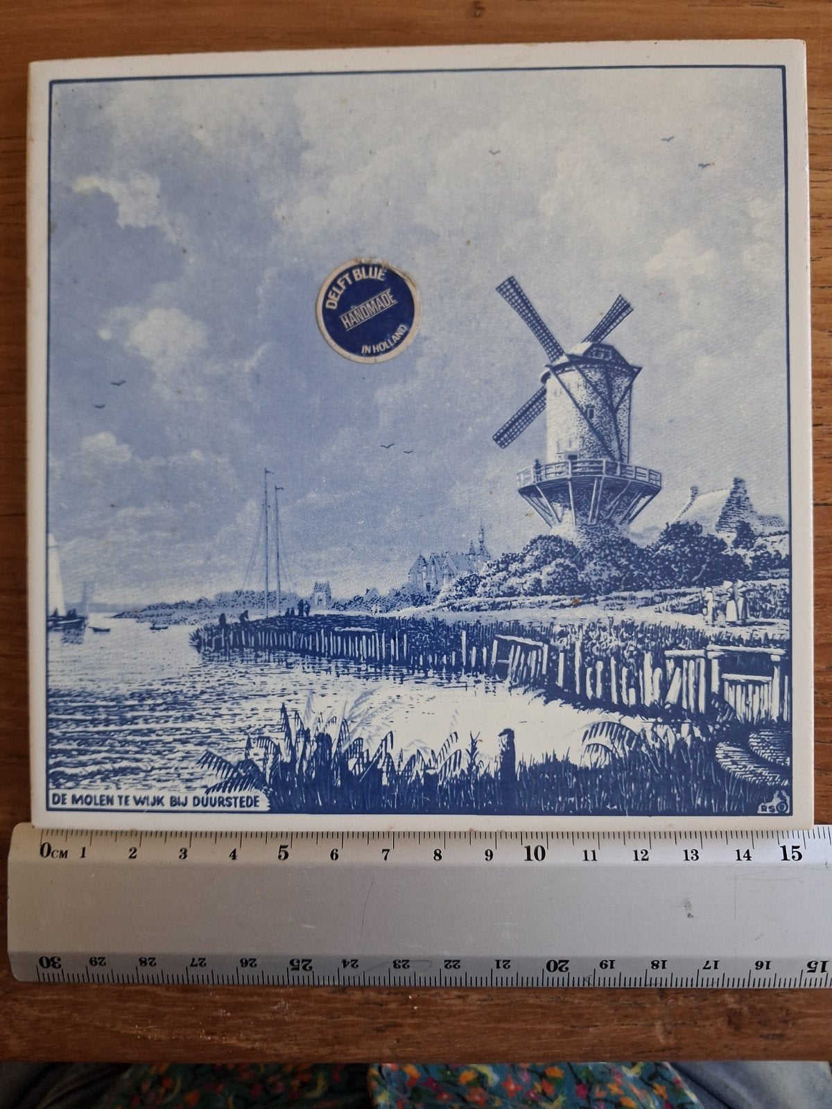 Delfts Blauw Tegel 'De Molen te Wijk bij Duurstede', Ophalen