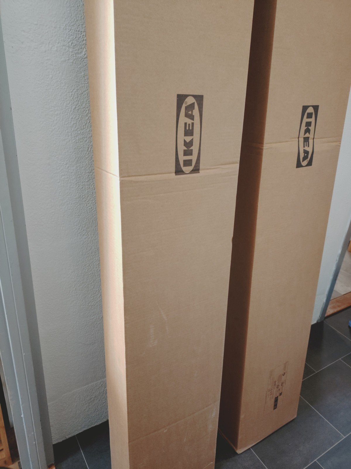 1 x IKEA BILLY Kast Zwartbruin Essenfineer hout, Ophalen, 200 cm of meer, Nieuw, 50 tot 100 cm