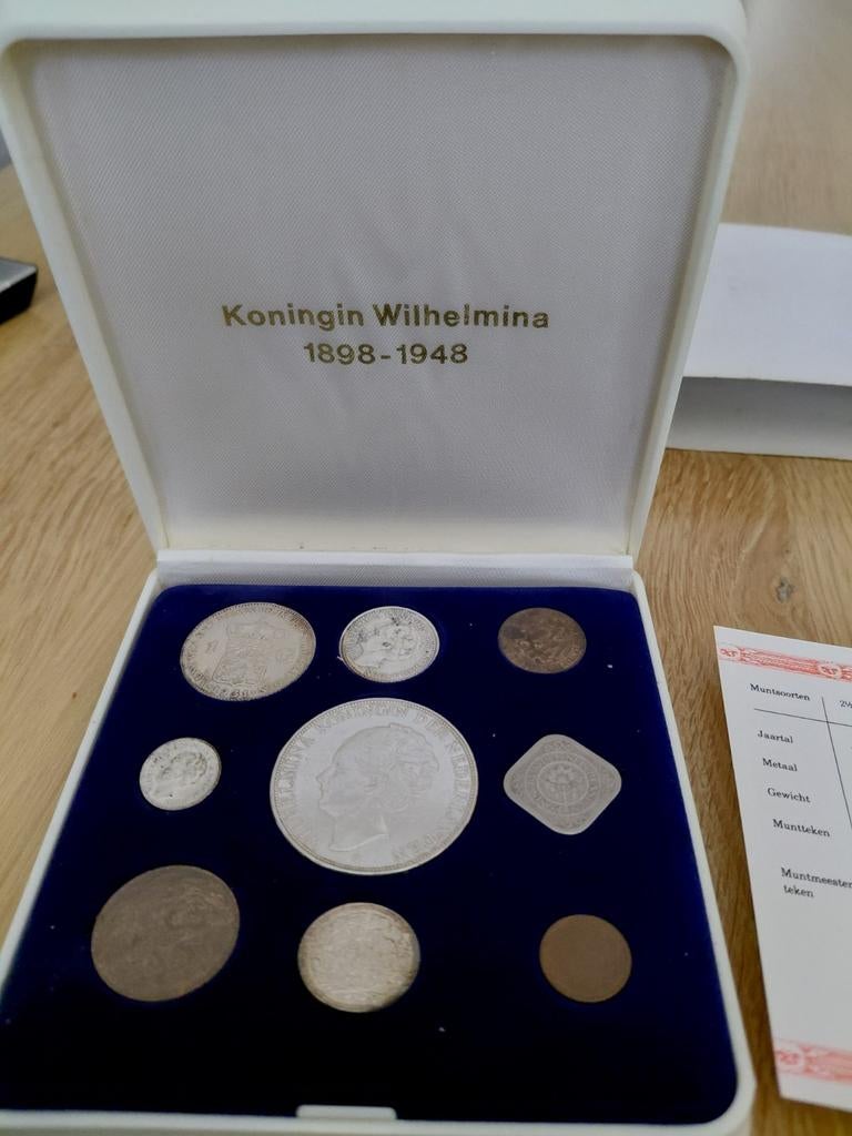 Muntenset Koningin Wilhelmina NMB Bank, Ophalen of Verzenden, Koningin Wilhelmina, Overige waardes, Setje