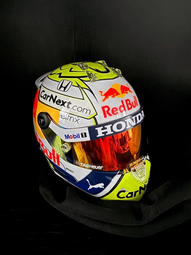 Max Verstappen 2021 Styrian Grand Prix helm op schaal 1:2, Verzamelen, Automerken, Motoren en Formule 1, Nieuw, Formule 1, Ophalen of Verzenden