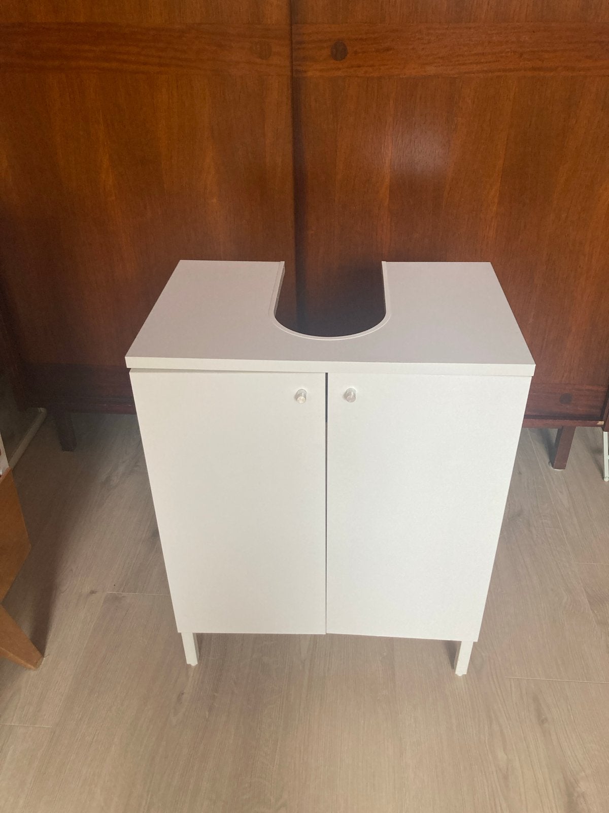 Wastafelonderkast wit nysjon, Ophalen, Gebruikt, 50 tot 100 cm, Minder dan 100 cm