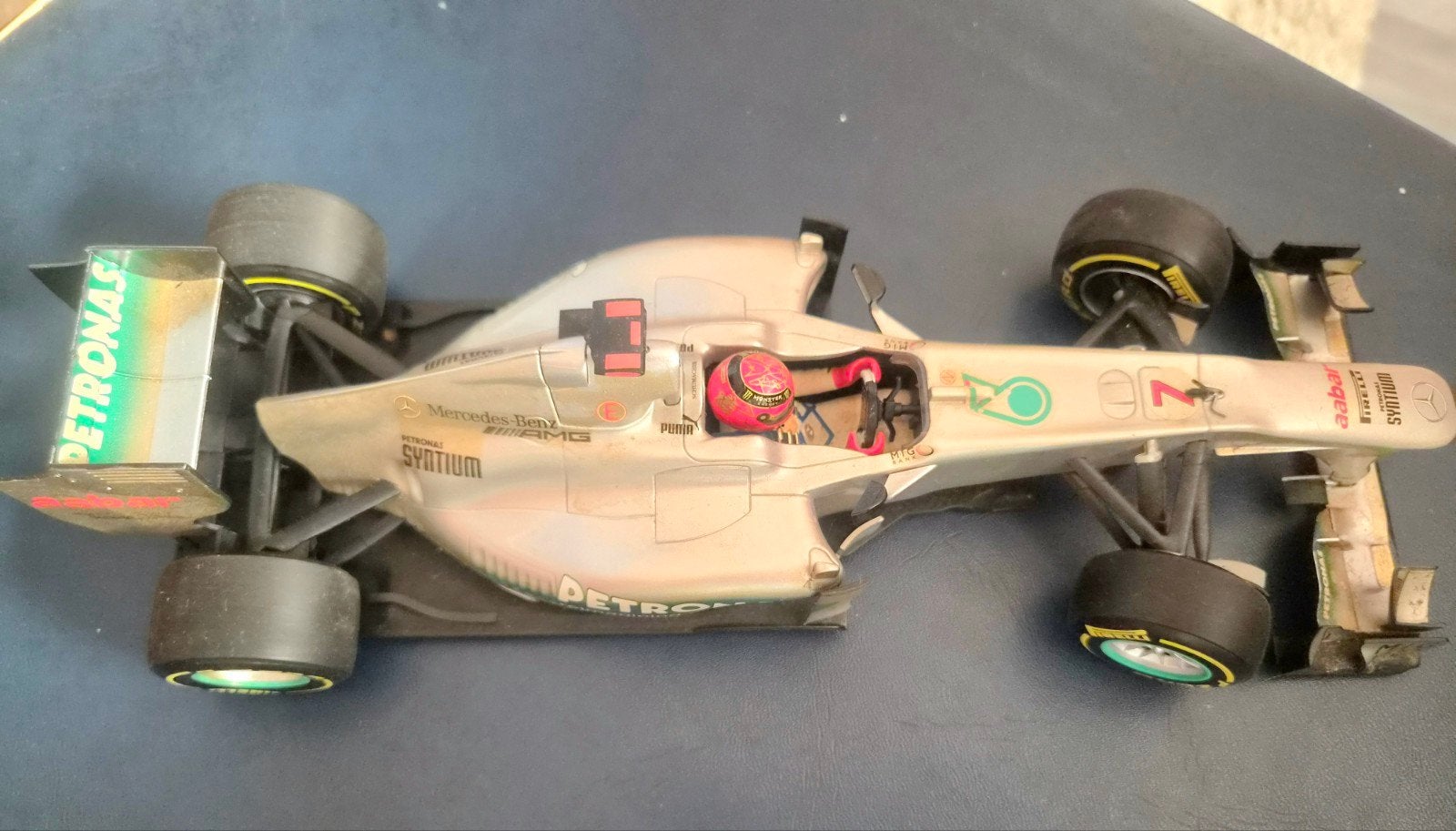 Mercedes F1 Race Auto Model - Gedetailleerd Schaalmodel, Overige merken, Gebruikt, Auto, Groter dan 1:32