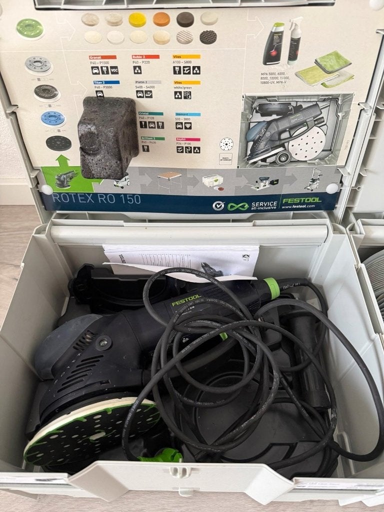 Festool Rotex RO 150 FEQ-Plus Excenterschuurmachine, Ophalen, Zo goed als nieuw, 1200 watt of meer, Excentrische schuurmachine