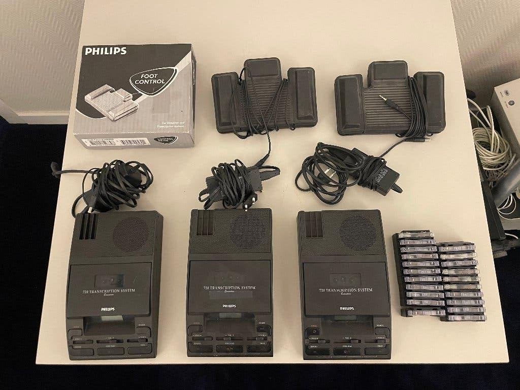 Philips dictafoon, uitwerkapparaat met minicassettes, Ophalen, Gebruikt
