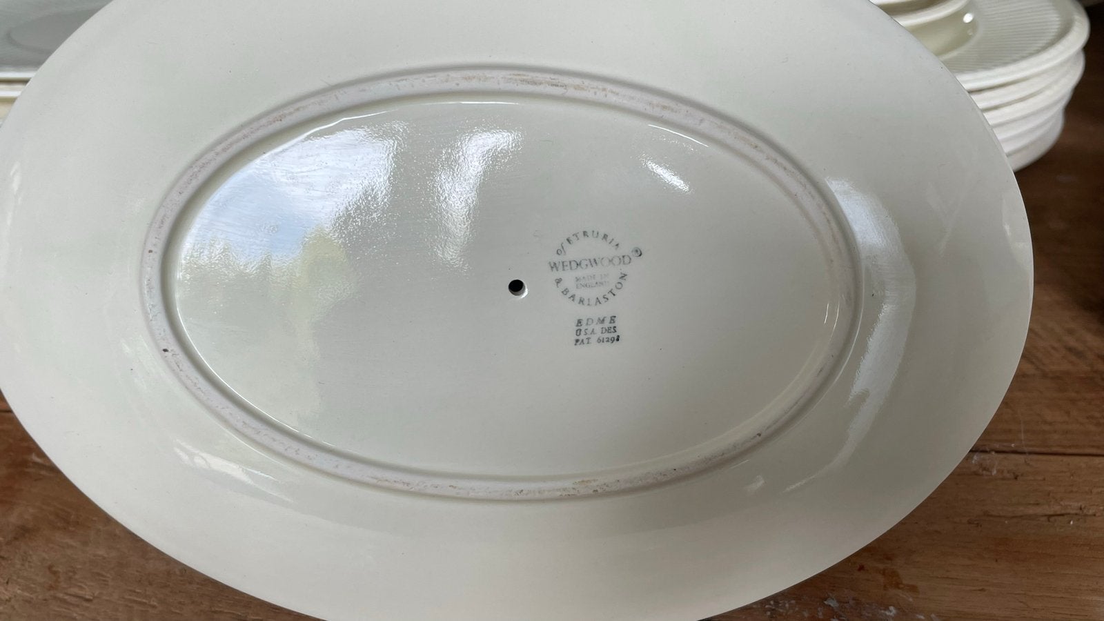 Wedgwood servies - Ovale schaal en juskom, Ophalen, Keramiek, Wedgwood, Schaal of Schalen