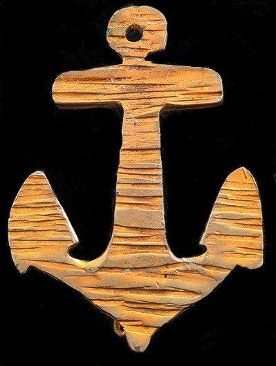 Anker broche- supergroot, Verzenden, Nieuw, Transport, Speldje of Pin