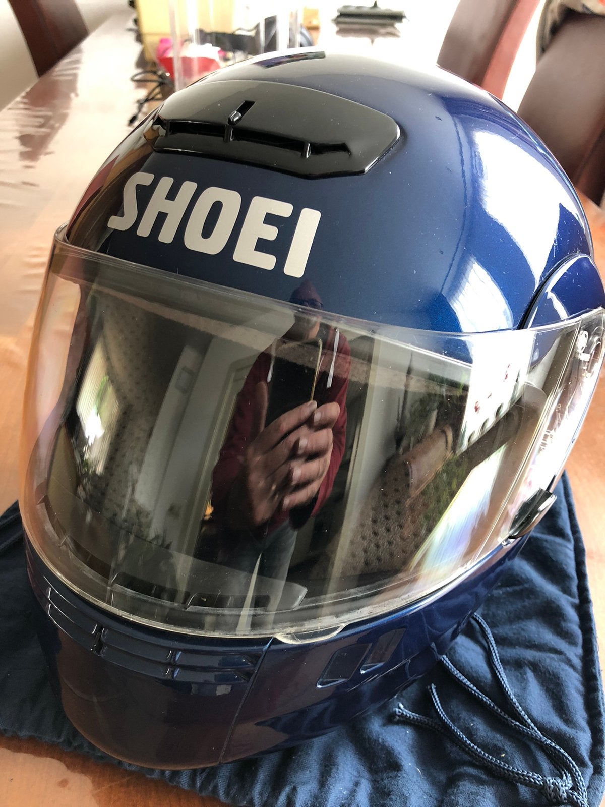 Shoei Syncrotec maat M (56/57 cm), Motoren, M, Systeemhelm, Ophalen of Verzenden, Shoei