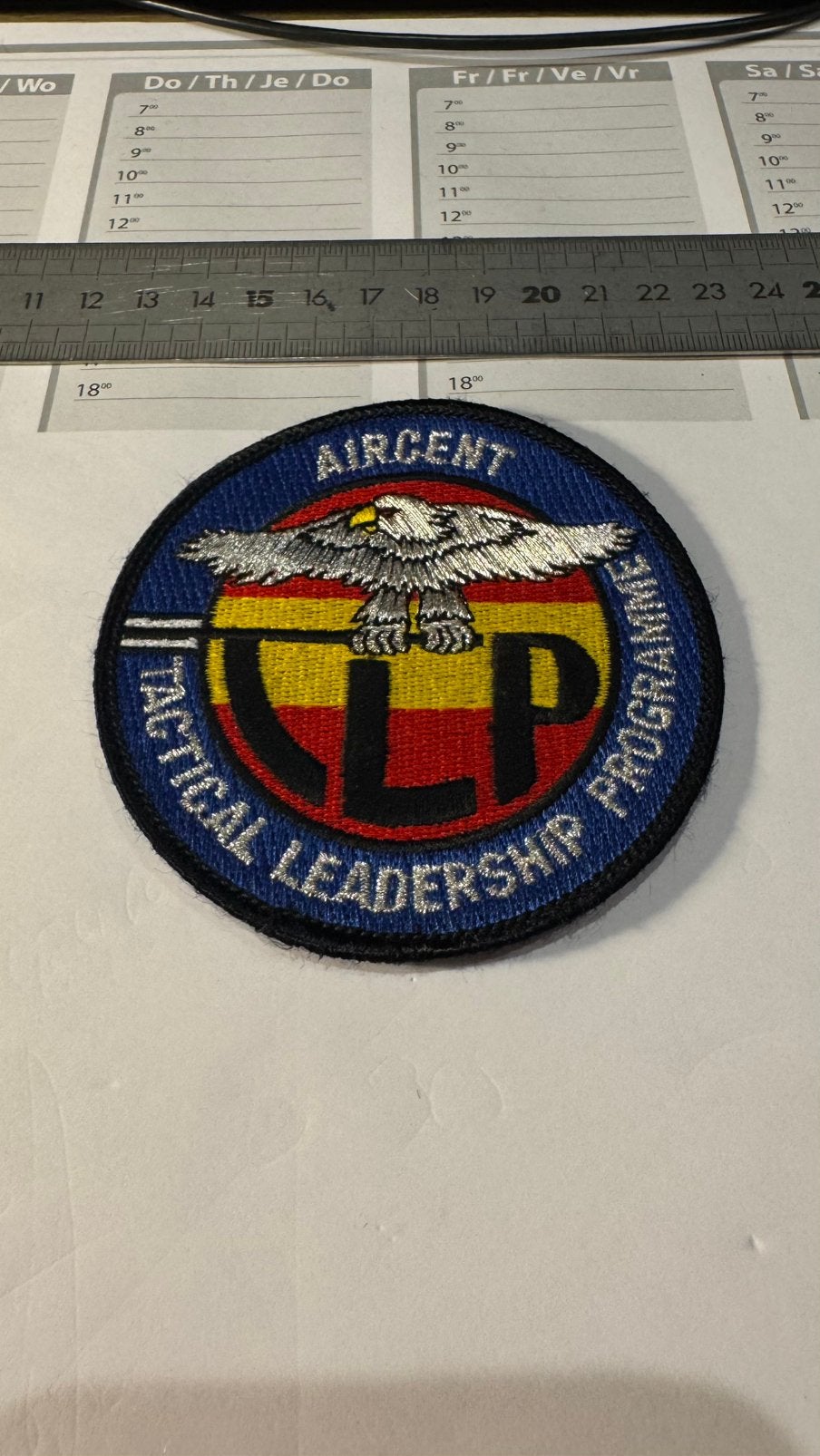 Patch luchtmacht klu TLP, Verzamelen, Ophalen of Verzenden, Luchtmacht, Nederland, Embleem of Badge