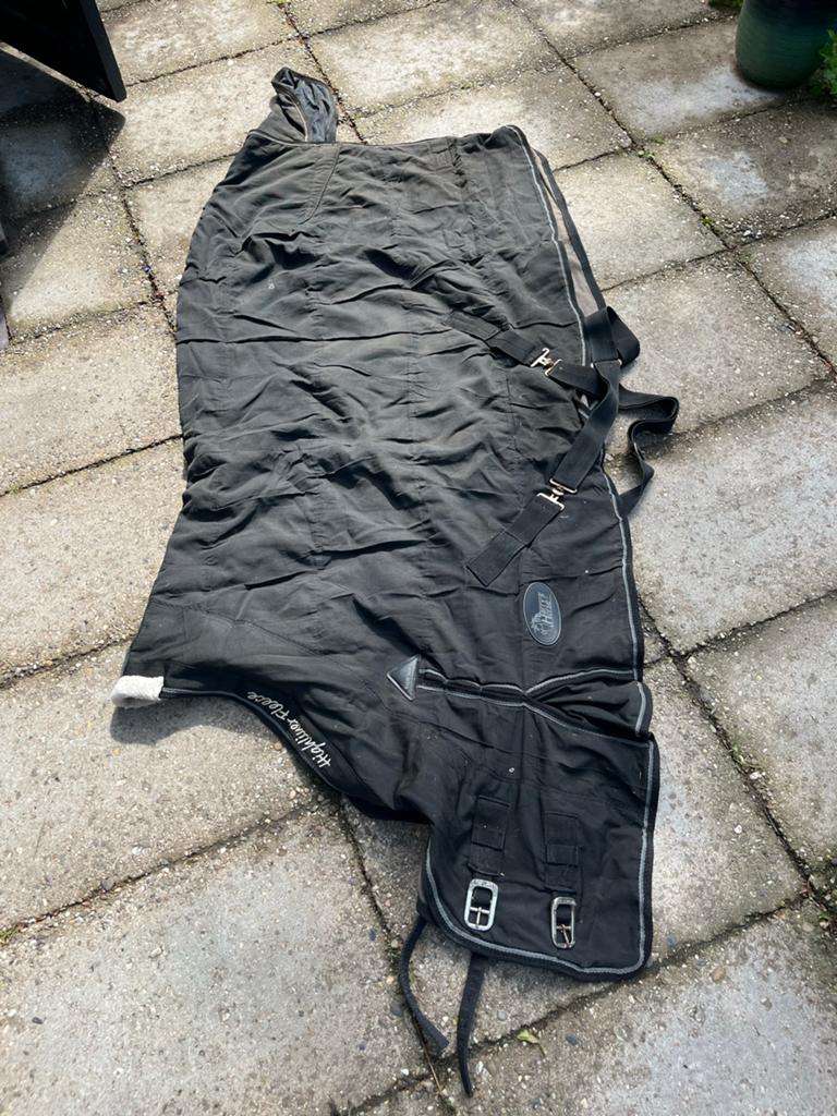 Harry’s Horse Fleecedeken met Loopsplitten – Maat 185, Full (L), Gebruikt, Zweetdeken, Harry's Horse