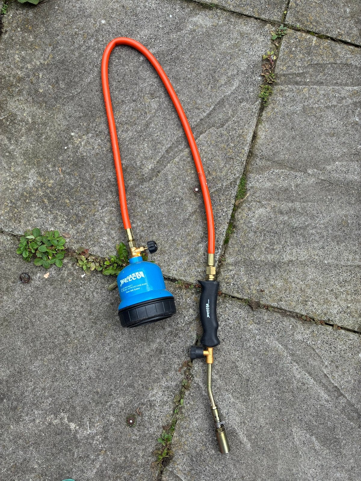 Welco onkruidbrander met gasfles, Ophalen of Verzenden, Gebruikt, Overige typen, Overige merken