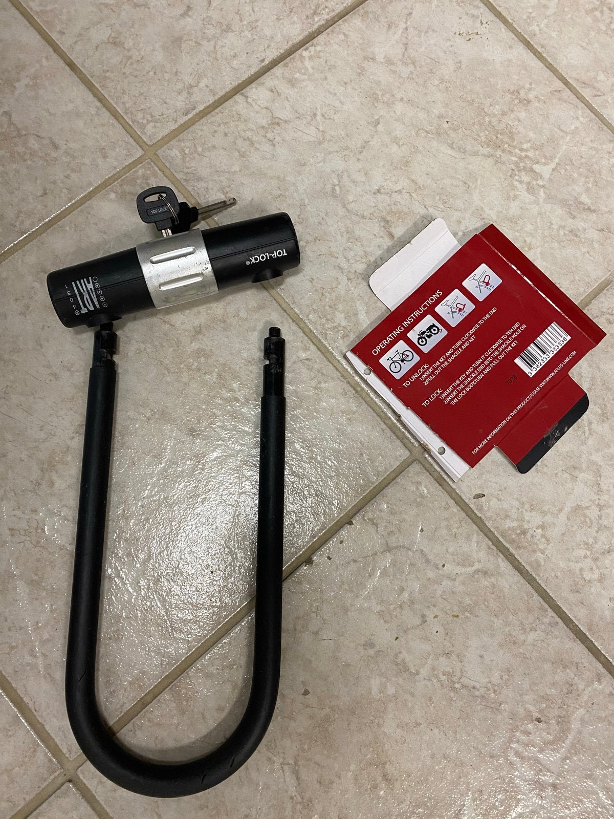 Top-Lock Security U-Lock Beugelslot 180x320mm (Z.G.A.N.), Fietsen en Brommers, Ophalen of Verzenden, Zo goed als nieuw, Beugelslot