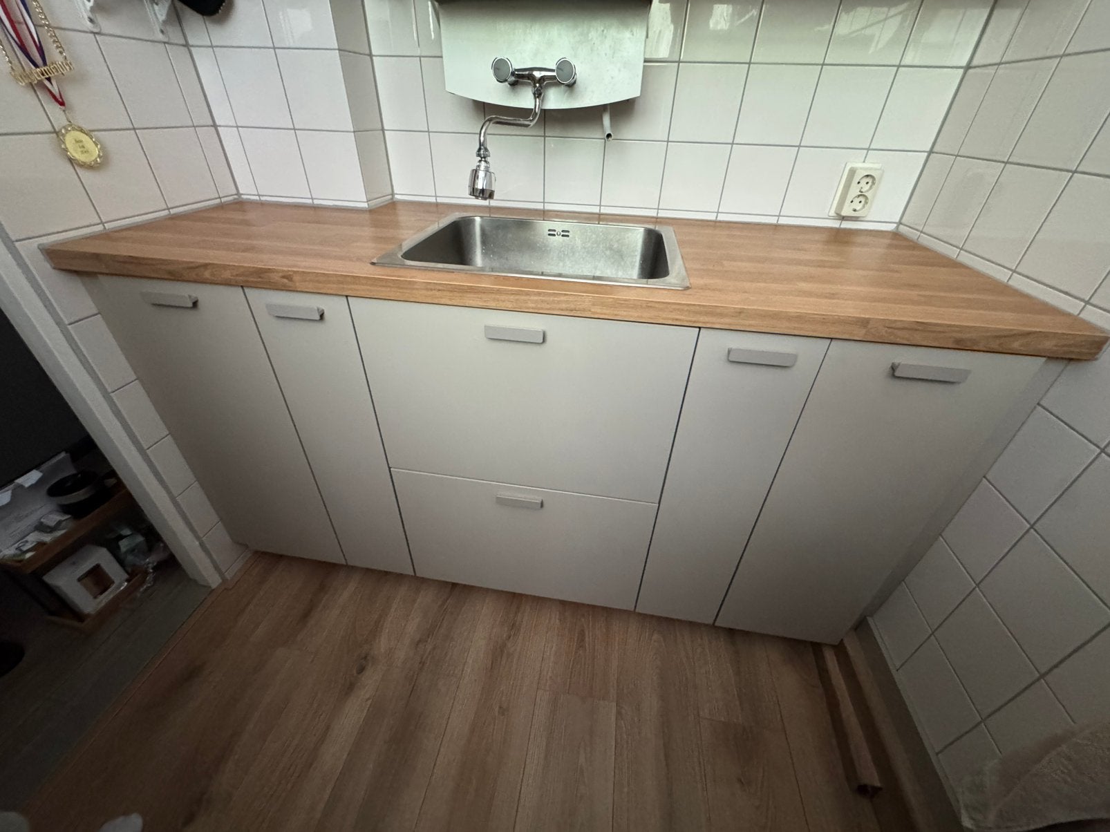 Ikea keuken ( metod ) beige kleur Nieuw staat!, Ophalen, Beige, 150 tot 200 cm, Zo goed als nieuw