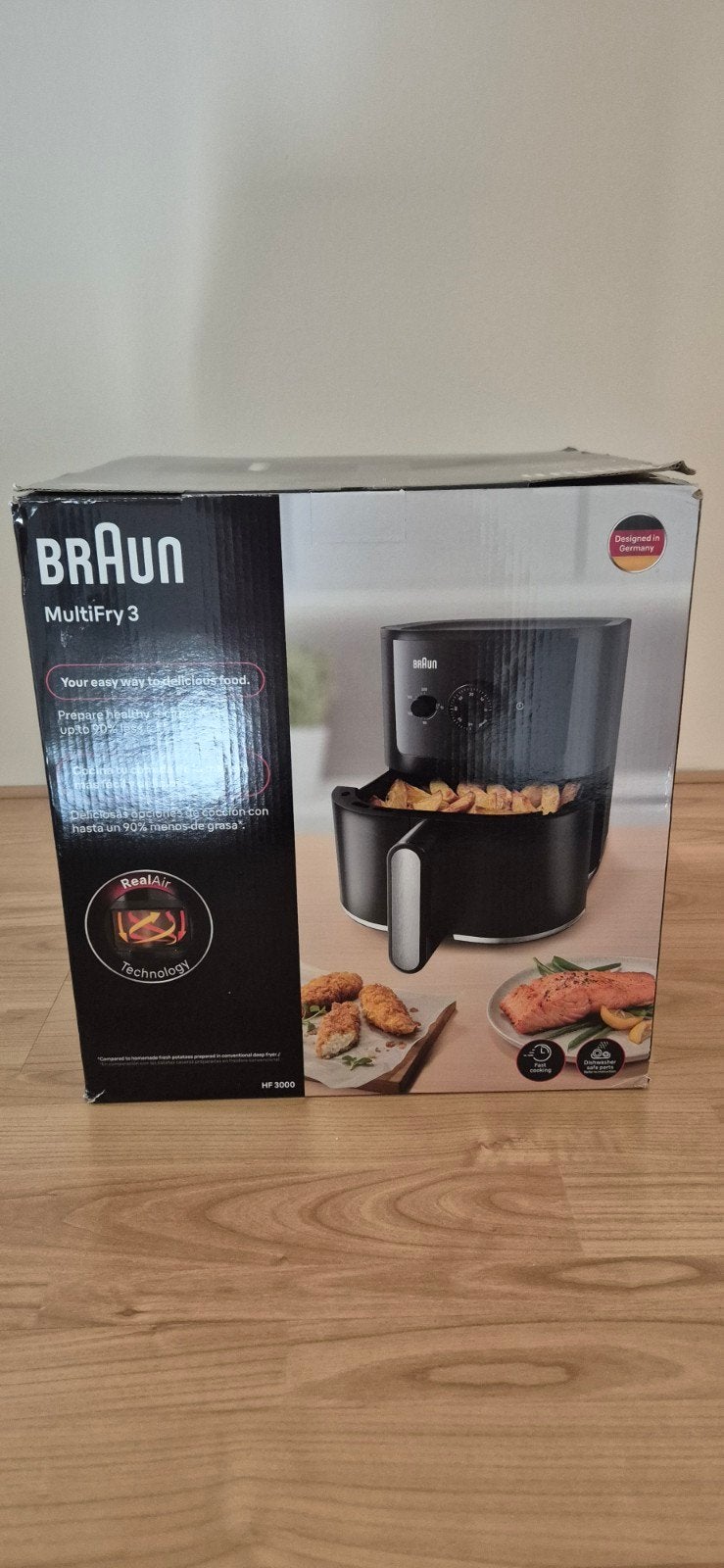 NIEUW Braun MultiFry 3 Airfryer HF3000IBK - Ongebruikt, Ophalen of Verzenden, Nieuw, Airfryer XL