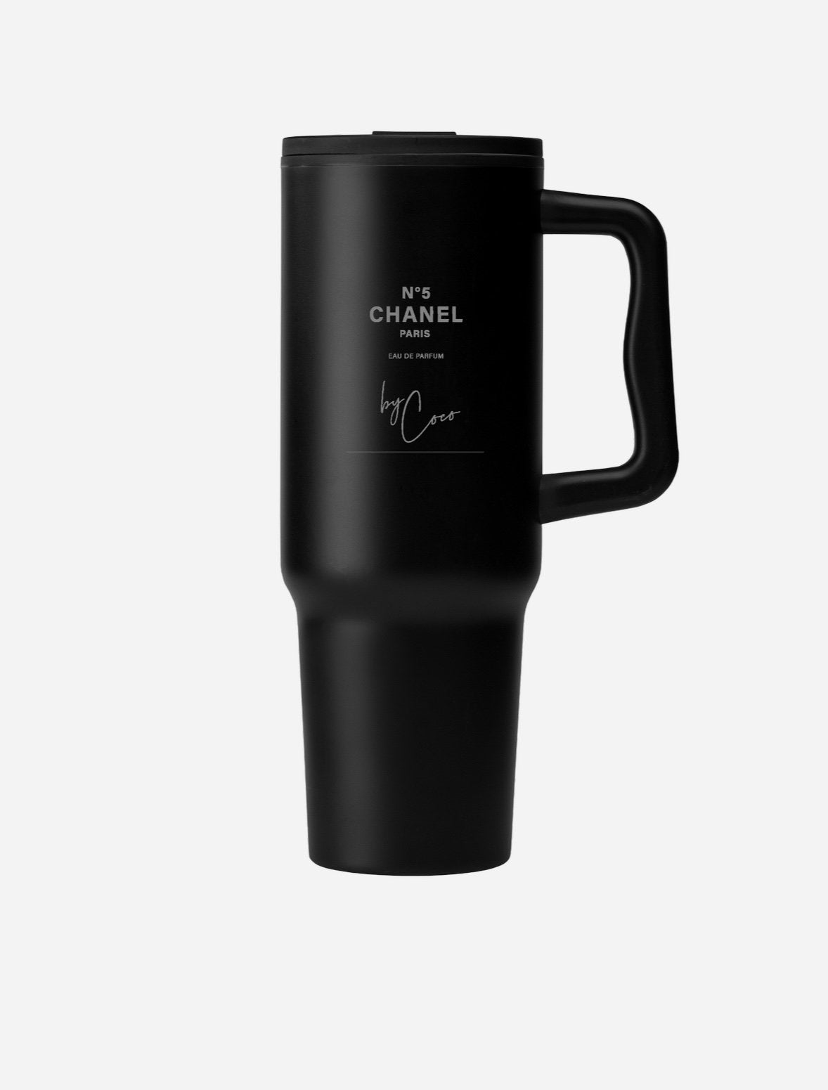 Chanel look thermosbeker 1180 ml ongebruikt, Sieraden, Tassen en Uiterlijk, Gehele gezicht, Zwart, Nieuw, Ophalen of Verzenden