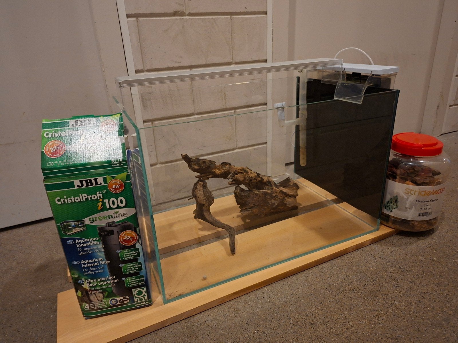 aquarium 90 liter, Ophalen, Gebruikt, Overige merken, Leeg aquarium