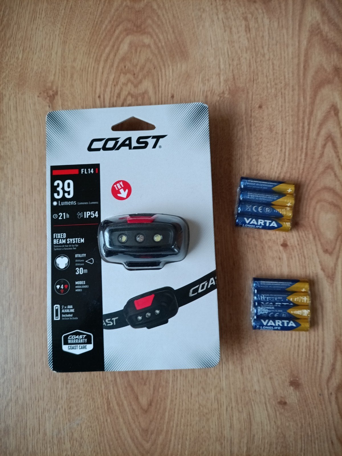 COAST FL14 Hoofdlamp - 39 Lumen, IP54 Waterbestendig, Ophalen of Verzenden