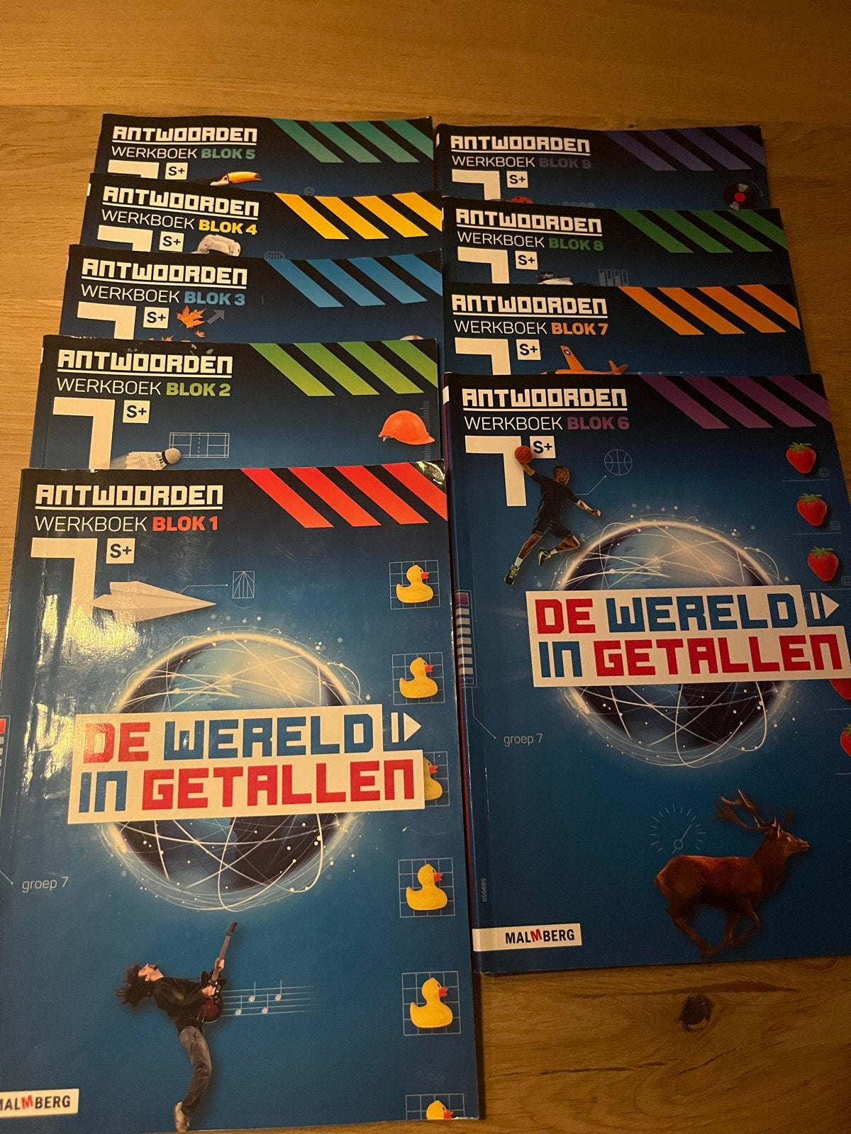 De Wereld in Getallen Antwoorden Werkboeken Groep 7 S+, Boeken, Schoolboeken, Ophalen of Verzenden, Gelezen, Overige niveaus, Wiskunde A
