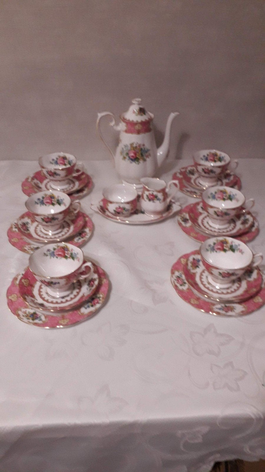 Royal Albert  lady carlyle  koffie  servies, Ophalen of Verzenden