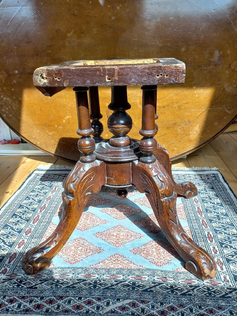 Antieke tafelpoot voor salontafel of pied de stalle, Ophalen of Verzenden
