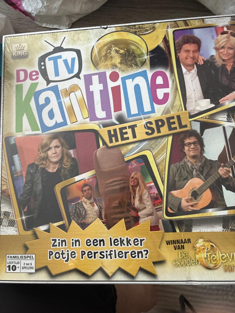 De TV Kantine Het Spel - Familiespel, Drie of vier spelers, Ophalen, Nieuw