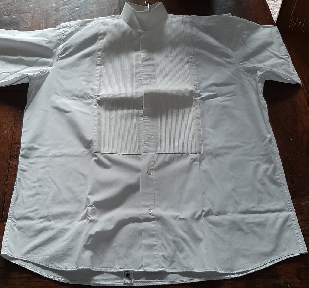 👔Nieuw: Formeel overhemd️ voor smoking, 100% Katoen🏷️€40,-, Kleding | Heren, Frederick Theak, Wit, Nieuw, Halswijdte 39/40 (M)