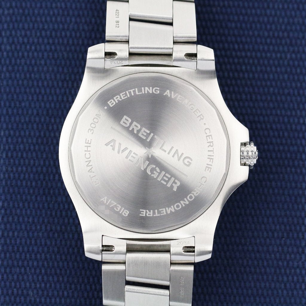 Breitling Avenger Automatic 43 (Zeer goed/ 2021), Staal, Staal, Breitling, Polshorloge