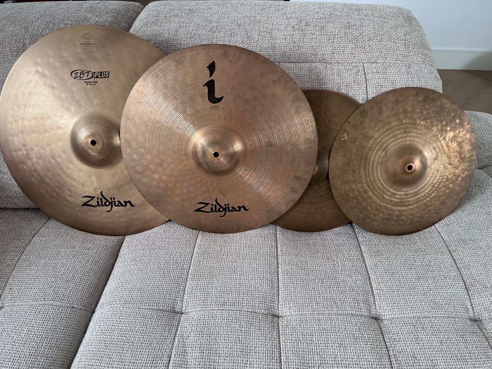 Bekken set o.a. zildjian, Ophalen of Verzenden, Gebruikt, Drums of Percussie