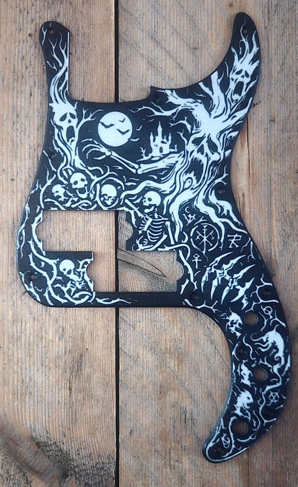 Custom pickguard/slagplaat voor een Squier Mini P-bass., Ophalen of Verzenden