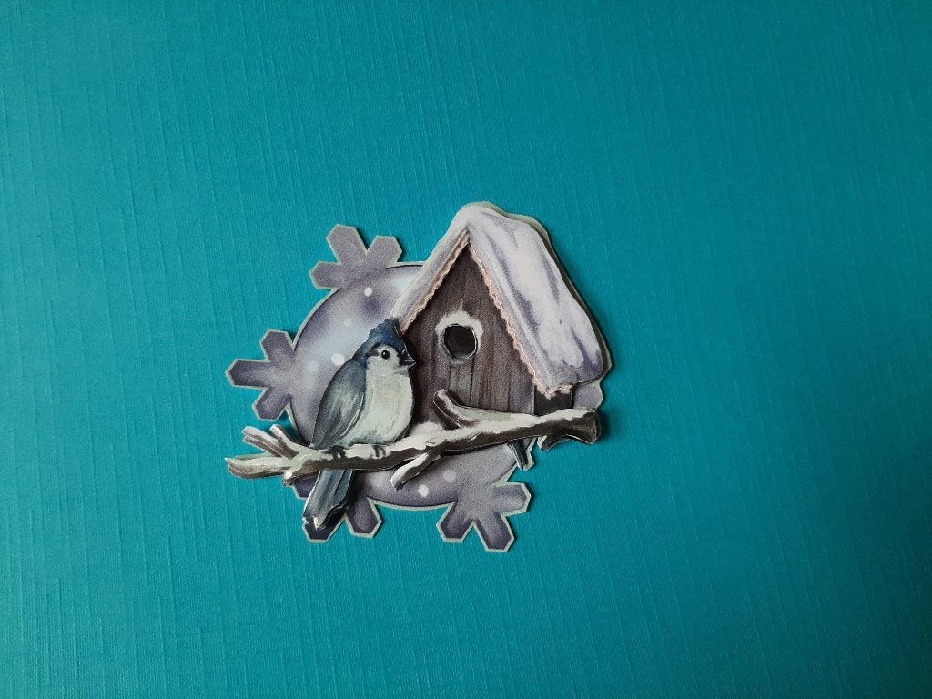 ka73 KERST Amy / vogel / huisje, Verzenden, Nieuw, Kerst, Overige typen