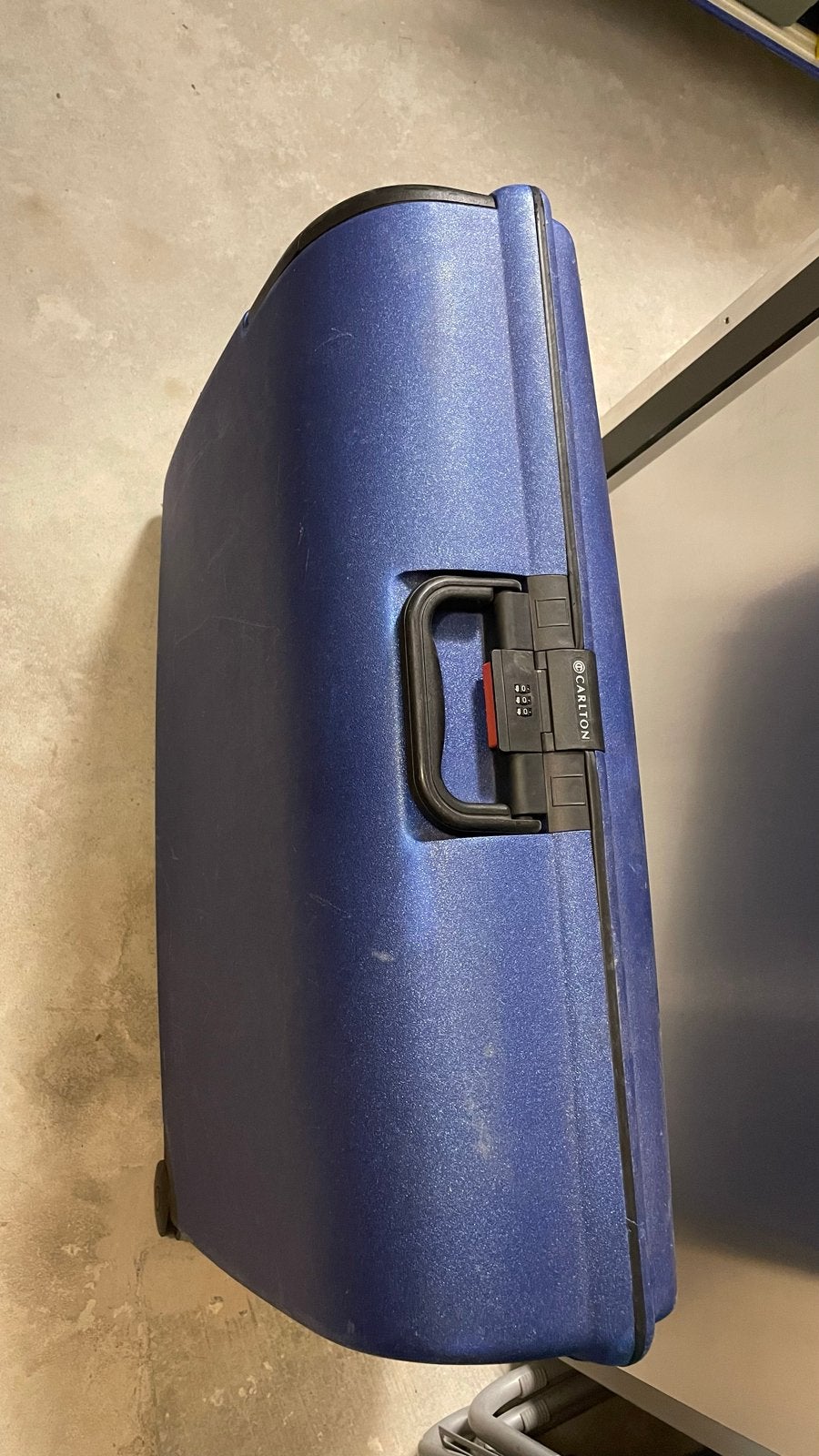 Carlton Koffer - Gebruikt, Blauw, Gebruikt, Hard kunststof, Slot, 35 tot 45 cm