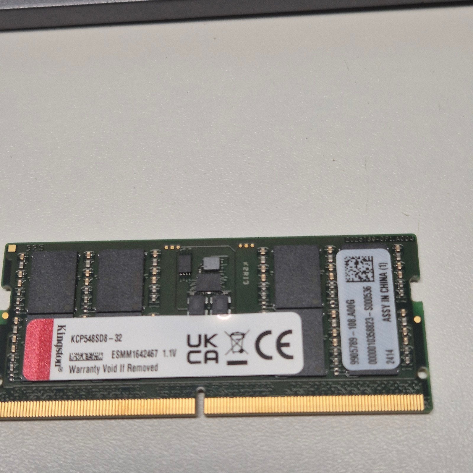 Kingston 32GB PC5-5600B sodimm, Computers en Software, RAM geheugen, Gebruikt, 32 GB, Verzenden, DDR5