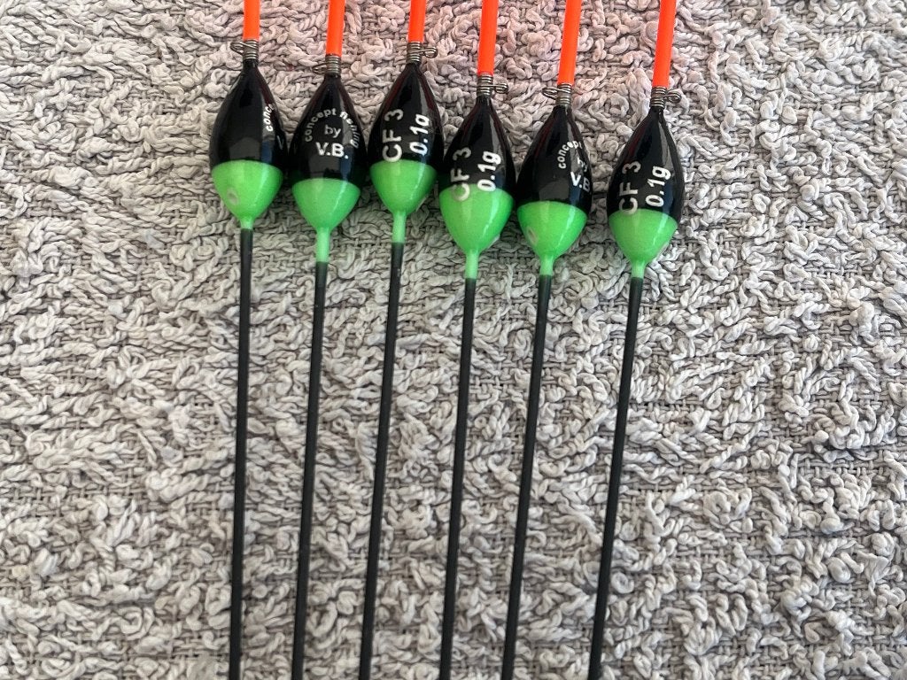 adv 295 / NIEUW set 6 commercial dobbers  CF 0,10 gr, Ophalen of Verzenden, Nieuw, Dobber of Lood