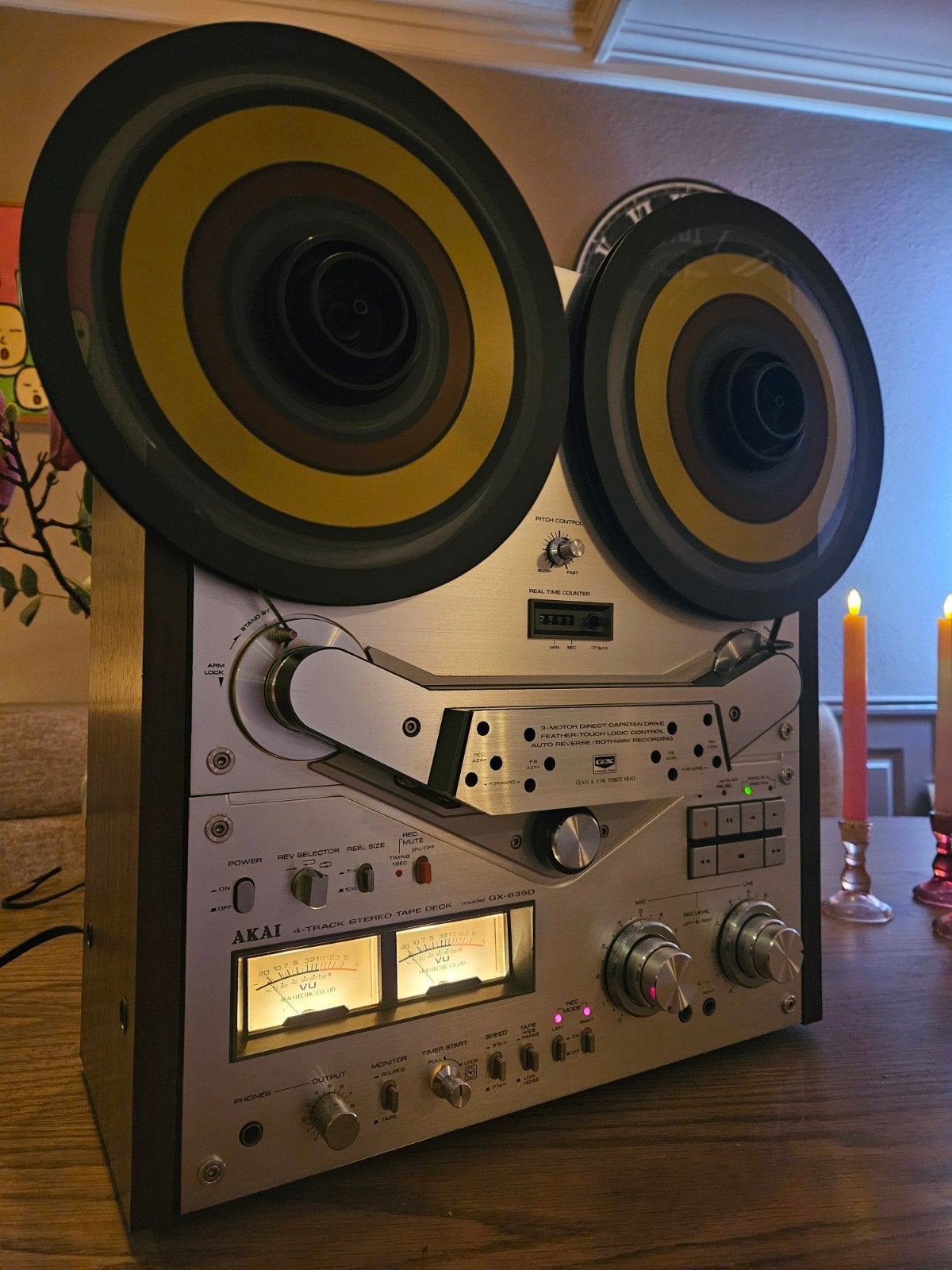 Akai GX 635D Bandrecorder - zeer goede staat., Ophalen of Verzenden, Bandrecorder