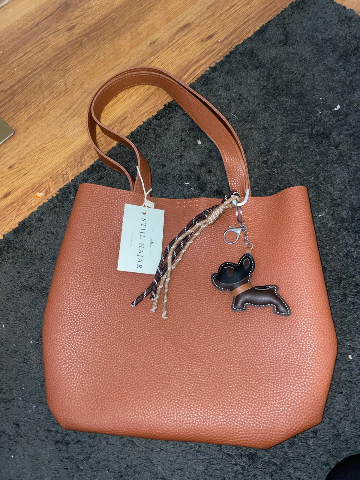 Handgemaakte Leren Tas - Stijl Hajar, Ophalen of Verzenden, Nieuw, Bruin, Handtas