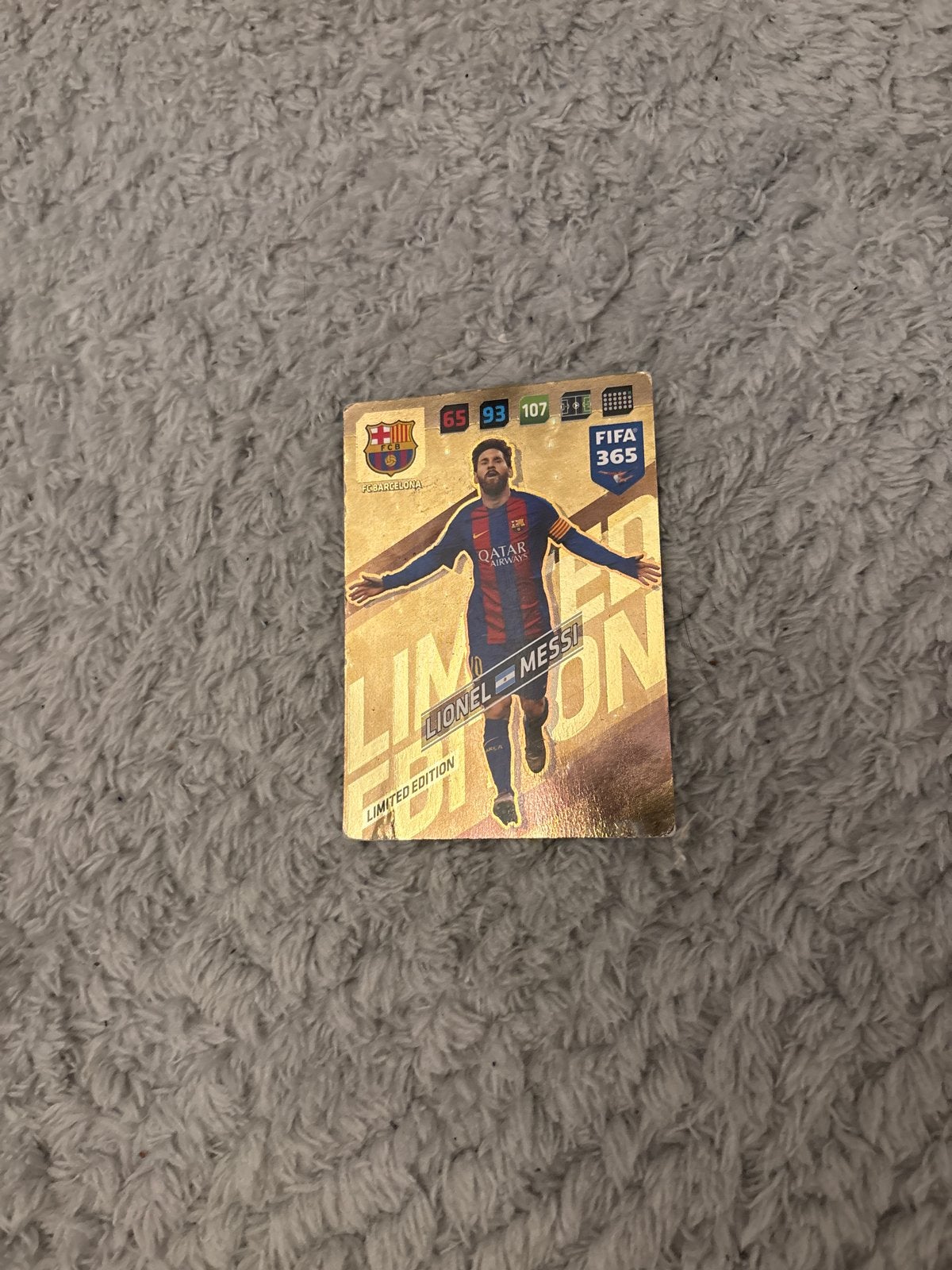FIFA 365 Limited Edition Lionel Messi Spelerskaart, Verzamelen, Sportartikelen en Voetbal, Ophalen of Verzenden, Zo goed als nieuw