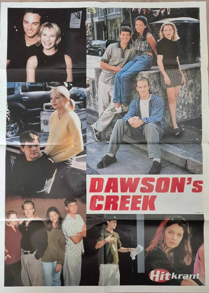 Mooie grote poster (A2) DAWSON'S CREEK (SERIE) (HITKRANT), Rechthoekig Staand, Ophalen of Verzenden, Zo goed als nieuw, A1 t/m A3