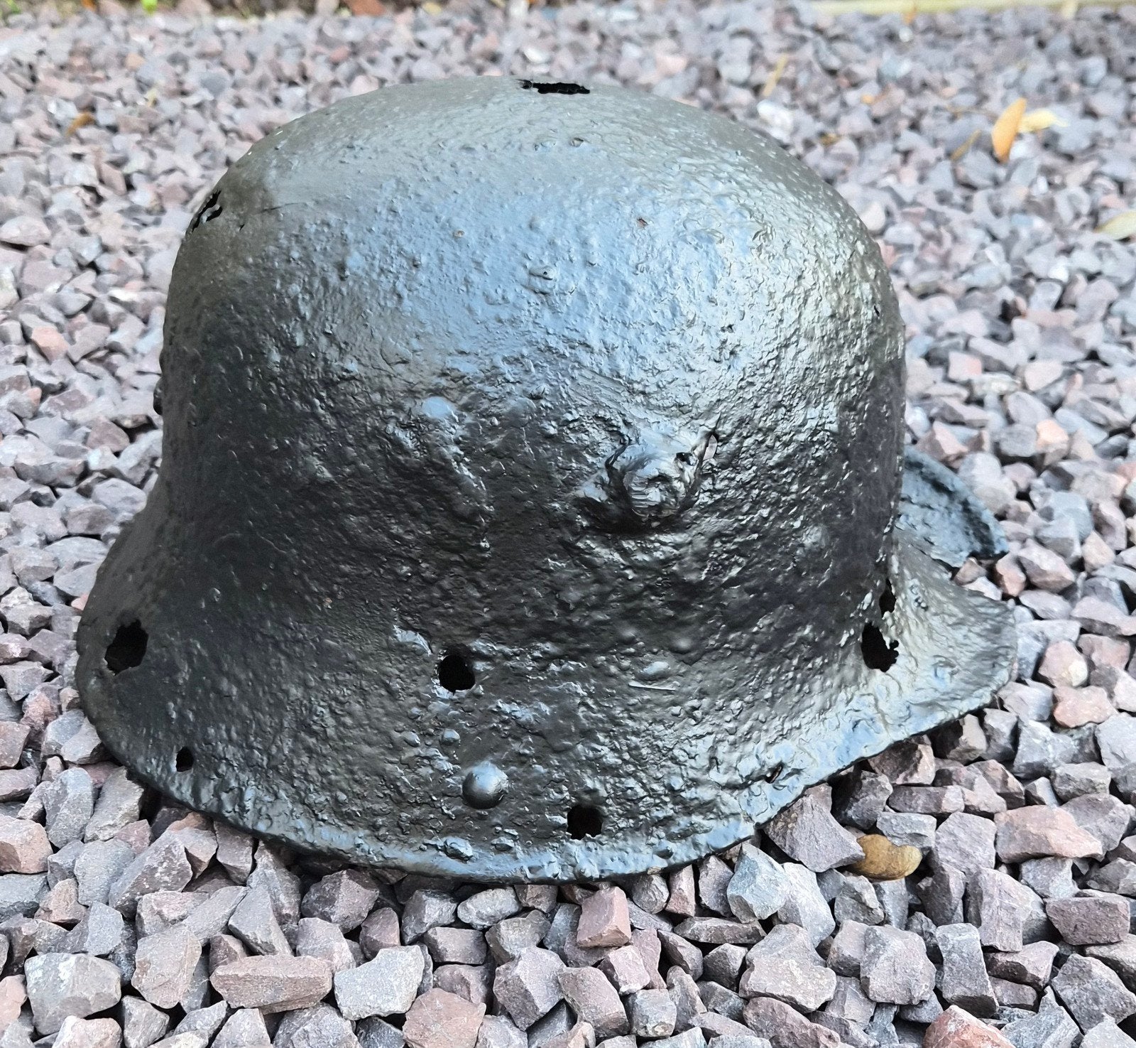 Duitse WO1 M17 helm | Battlefield Relic| Hill 60, Ieper 1917, Ophalen of Verzenden, Landmacht, Duitsland, Helm of Baret