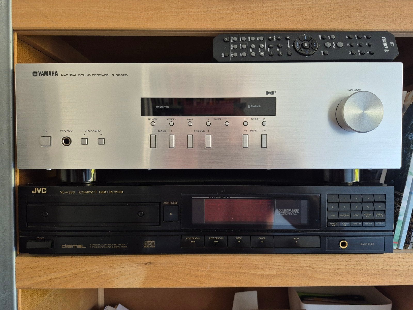 reciever (DAB) Yamaha R-S 202D, Audio, Tv en Foto, Versterkers en Receivers, Ophalen, Yamaha, Zo goed als nieuw, 60 tot 120 watt